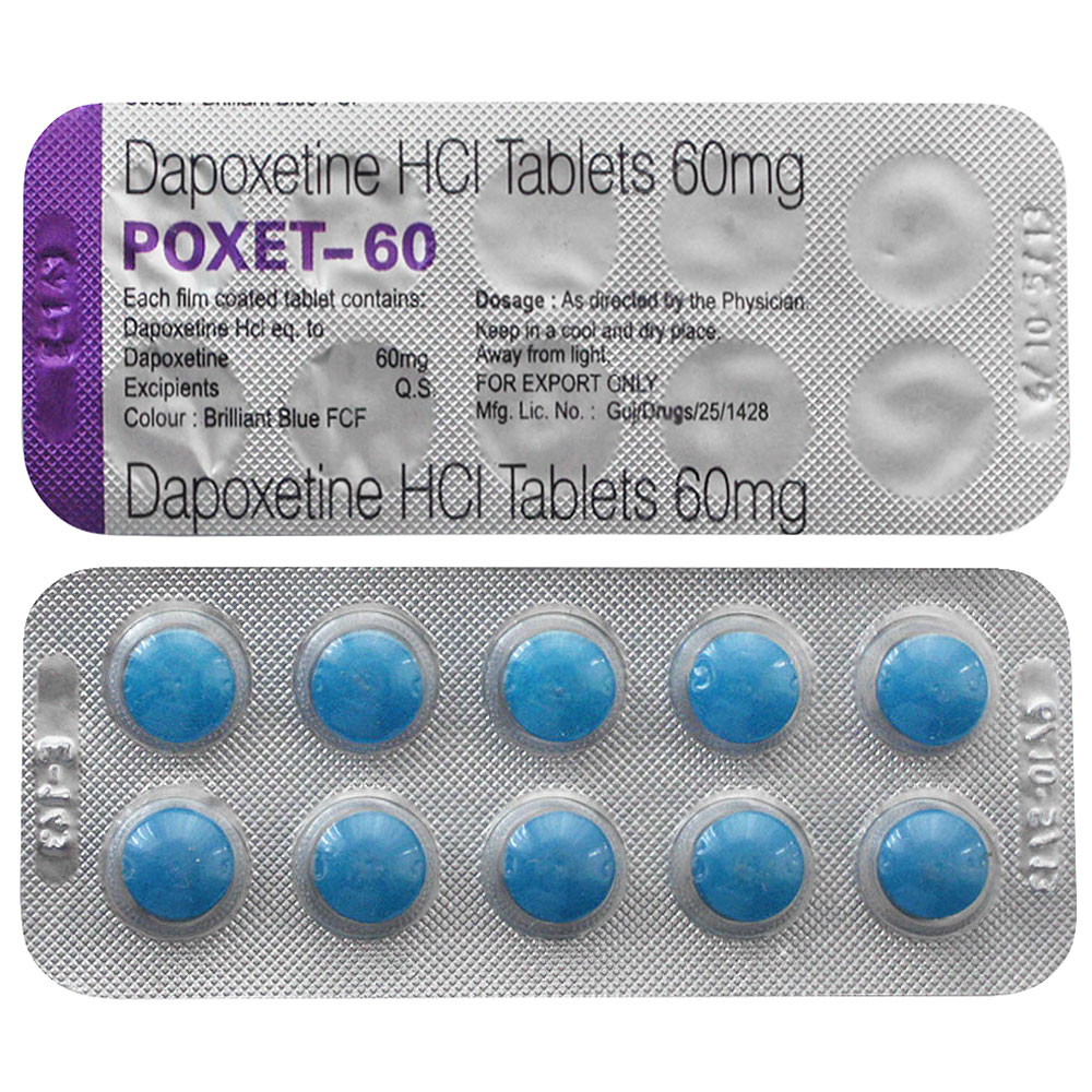 Dapoxetine HCL â€“ 60mg x 10 Tablets â€“ Southern Ghost