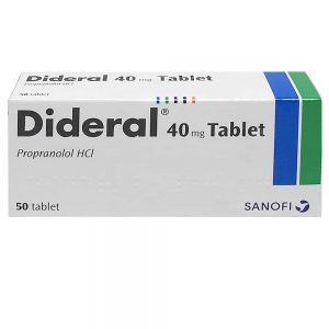 Dideral (Propranolol Hydrochloride) - 40mg x 50 Tablets
