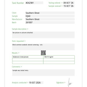 Boldenone (Equipoise) 300 (lab tested)